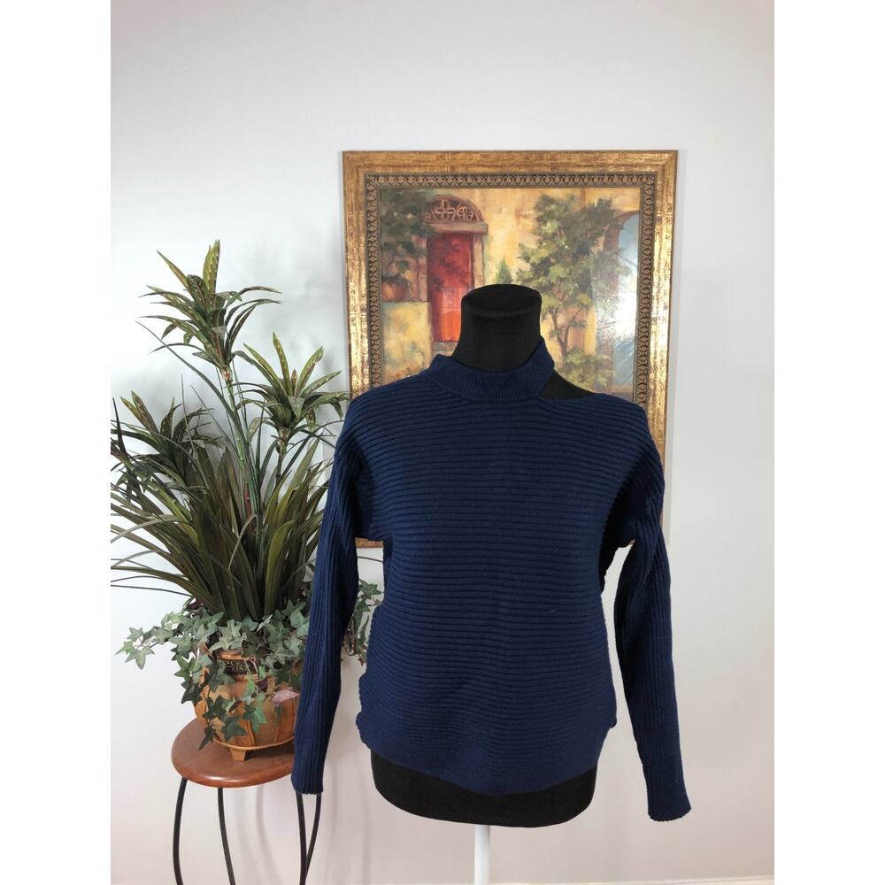 Kirundo Sweater Women's Medium‎ Navy Long Sleeve Cottagecore Coquette Cozy Chic